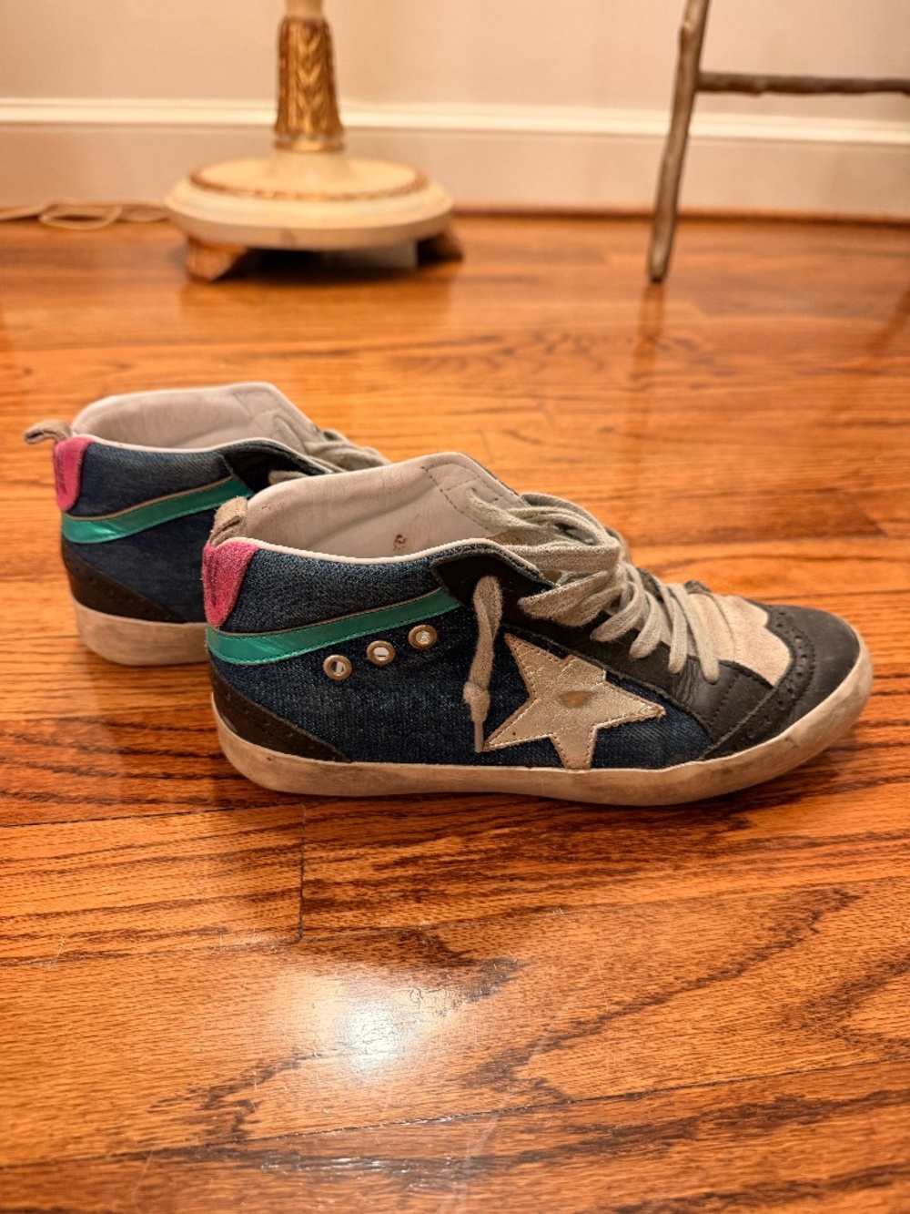 Golden Goose Denim Midstar Sneakers